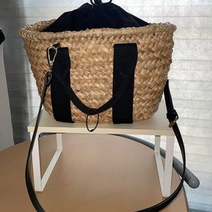 Straw Summer Picnic Bag
